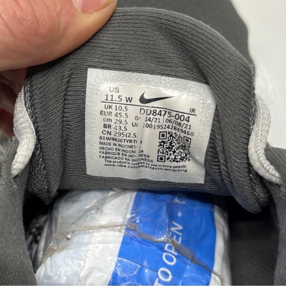 Nike Men's Revolution 6 running shoes in Iron Grey/White size 11.5w - Picture 9 of 9